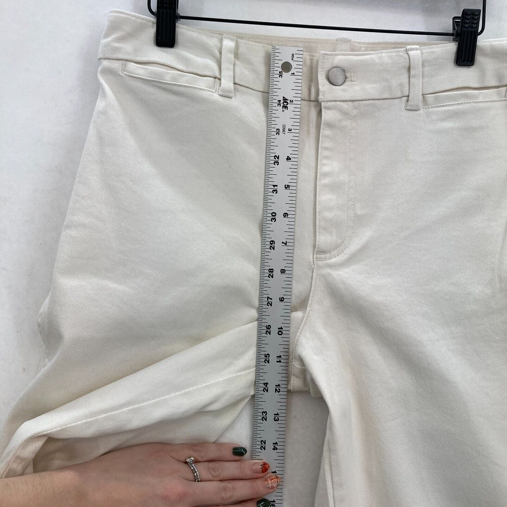 GAP Cream Wide Leg Crop Pants. 10 Tall - Picture 9 of 15